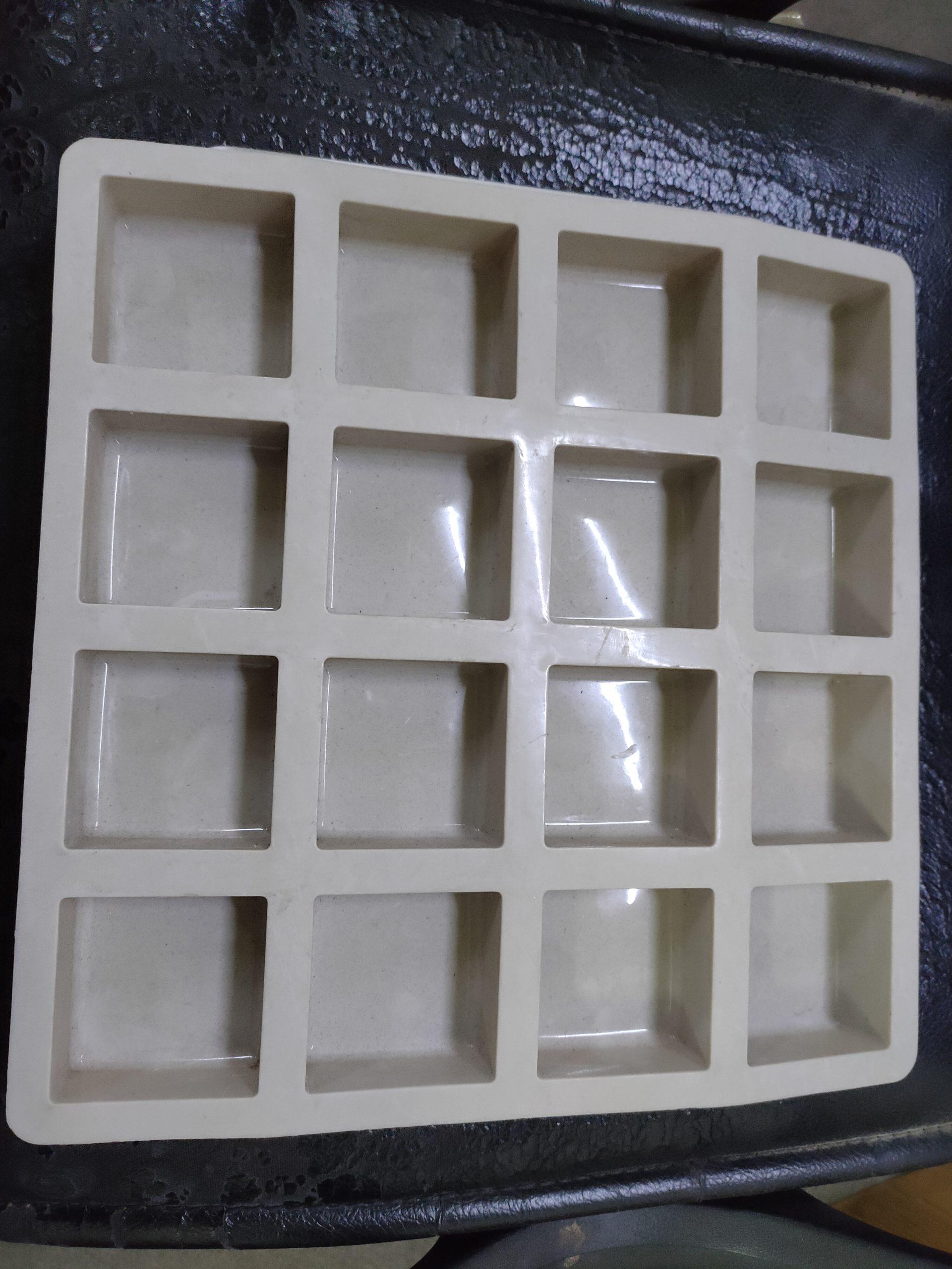 Vedini Rectangle Designer 6 Cavity Soap Making Heavy