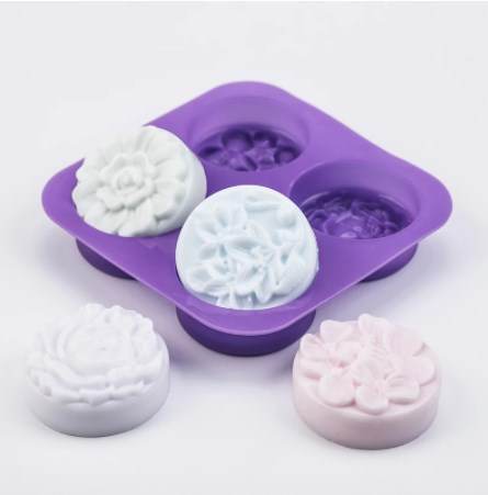 Vedini Round Flower Designed Soap Making Mold
