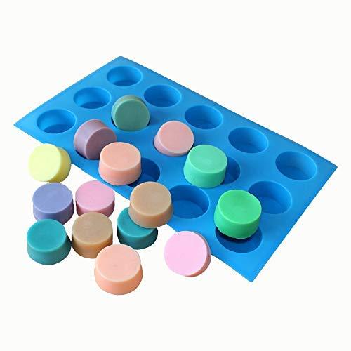 15 Cavity Round Silicone Soap Mold