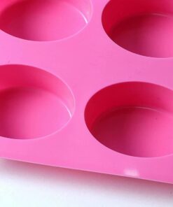 8 Cavity Oval Shape Silicone molds/Mould for Soap Candle Making 90-100 Grams appx.