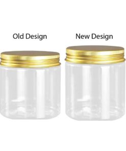 200ml jar plastic with golden cap