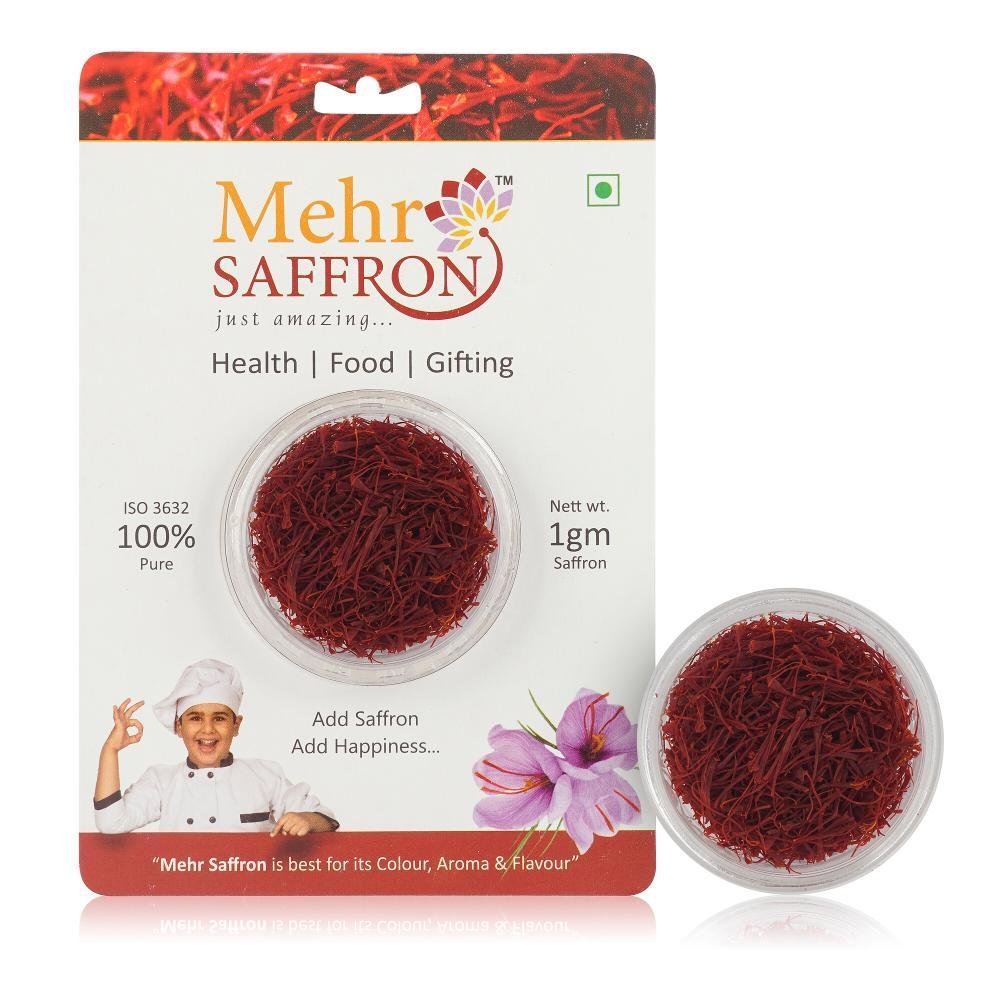 Mehr Organics Saffron Premium Red Saffron Kashmiri Mogra Kesar