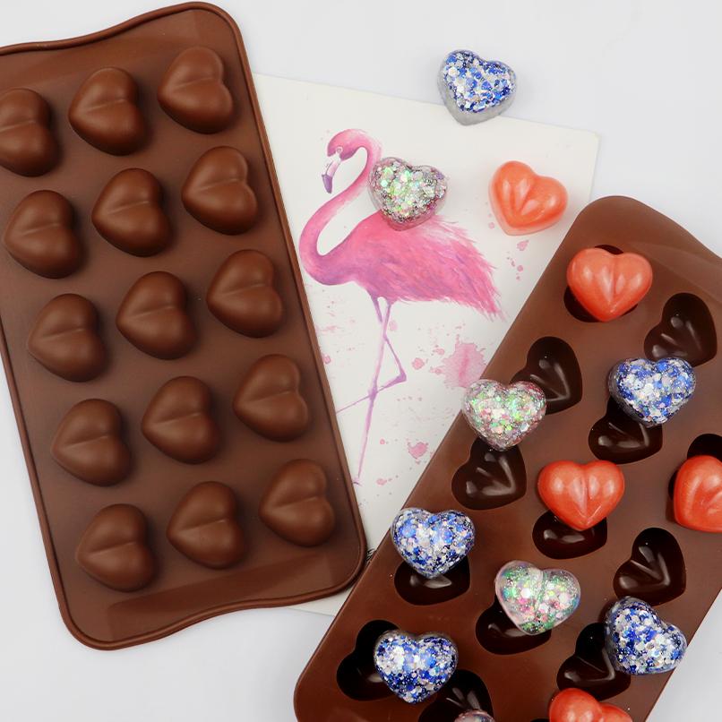 Heart shaped shop chocolate molds