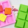 6 Cavities Rectangle shape Silicone mold