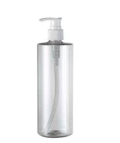 Clear Bottle With Pump on off