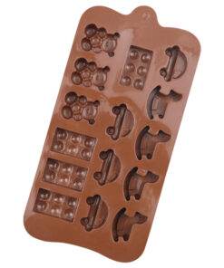 Vedini Trojan building blocks silicone chocolate mold1