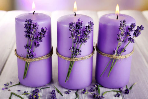 Lavender Vanilla Scented Candles