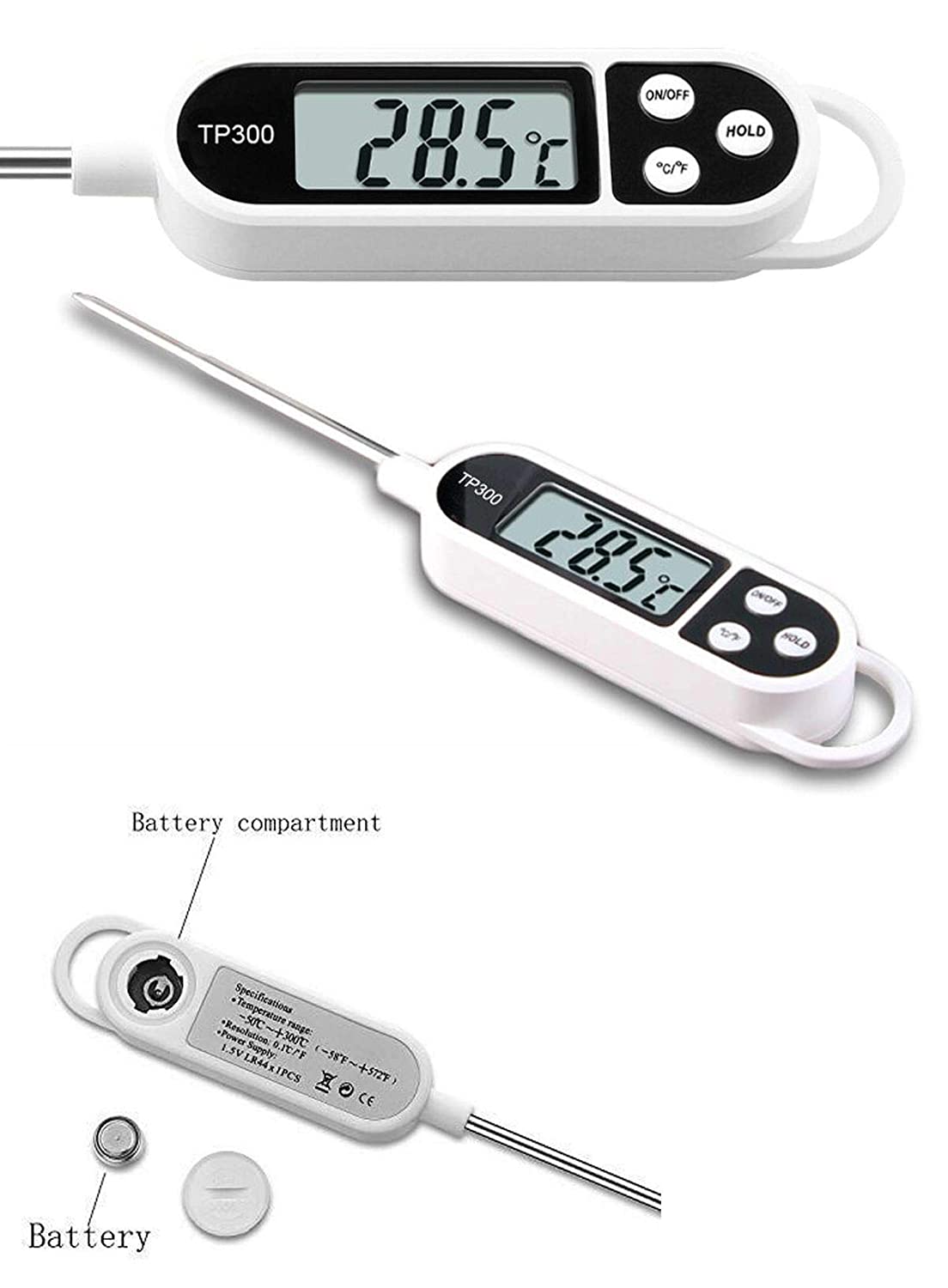 Digital Thermometer Tp-300 (Range-50 C to 300 C)