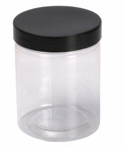 Plastic Jar with black Cap