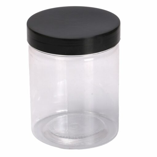 Plastic Jar with black Cap