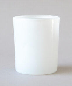 Candle Glass Jar White