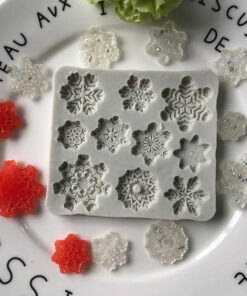 10 Cavity Snowflake Silicone Mold