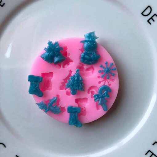 8 Cavity Christmas ornaments silicone mold