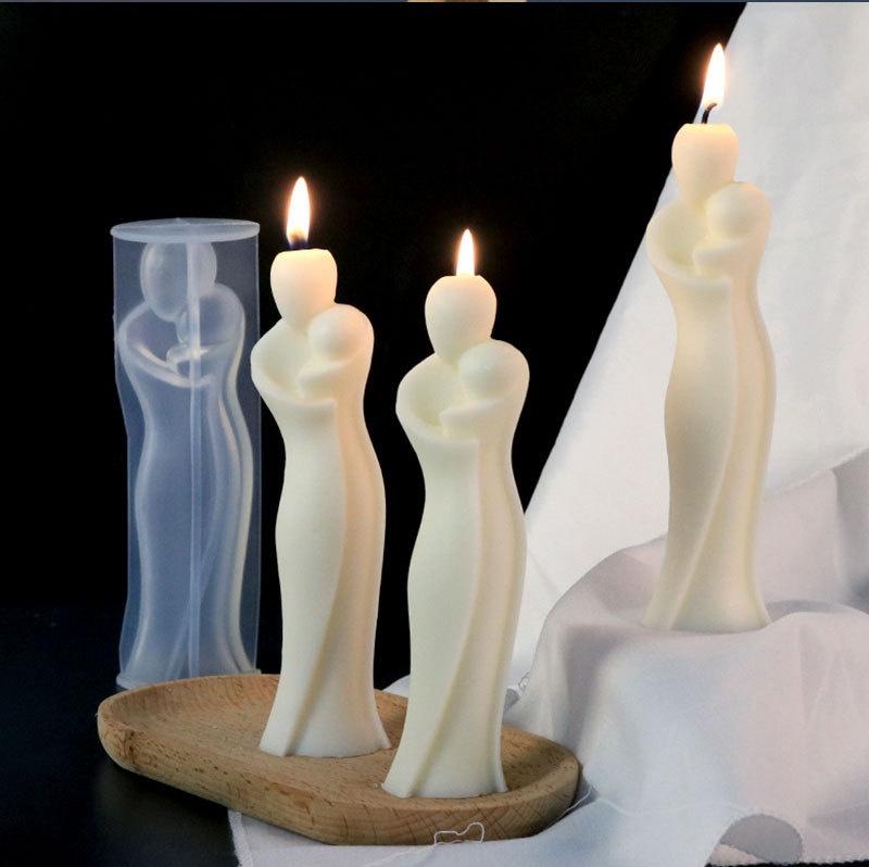 Vedini 3D Mother And Child Silicone Candle Mold
