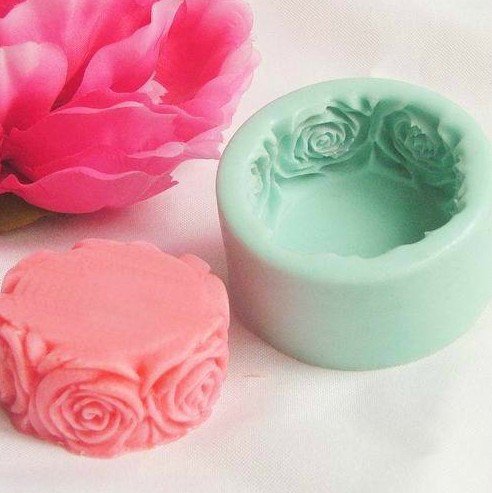 3D Side Round Rose Mold