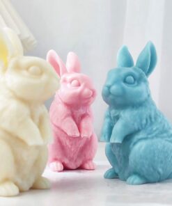3D Cute Rabbit Silicone Candle Mold