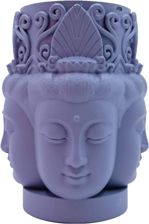 Face Buddha Design Candle Mold
