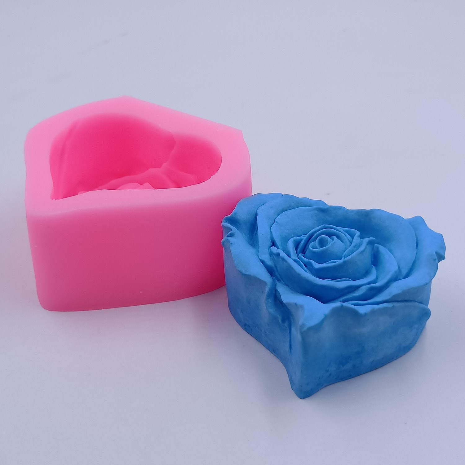 Vedini 3d Rose Flower Silicone Candle Mold