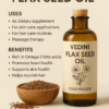 Vedini Flax Seed Oil – Cold Pressed | 100% Pure & Natural | For Skin, Hair & Wellness