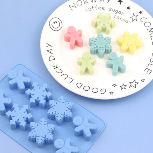 8 Cavity Snowflake Silicone Mold