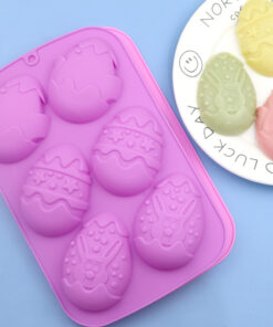 6 Cavity Easter Egg Silicone Mold