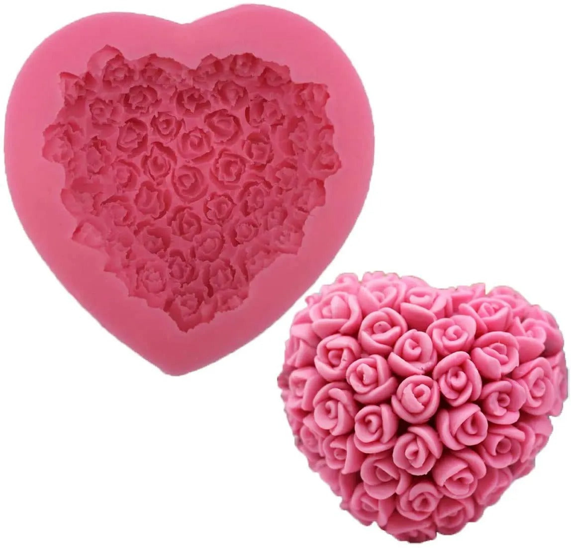 Vedini 3D Rose Flower Silicone Candle Molds | JINDEAL INC