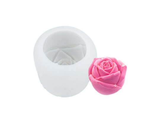 3d Rose Flower Candle Mold