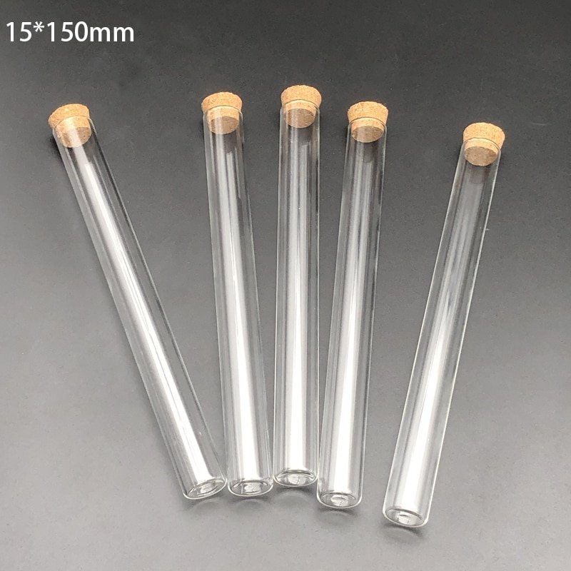 Test Tubes With Cork Lid Set Of JINDEAL INC