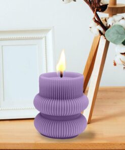 Candle Making Molds, Taper Candle Molds, 3D Long Spiral Silicone Candle  Cylinder Moulds for Home Decoration Rotating Twisted Pillar Candle Mold for