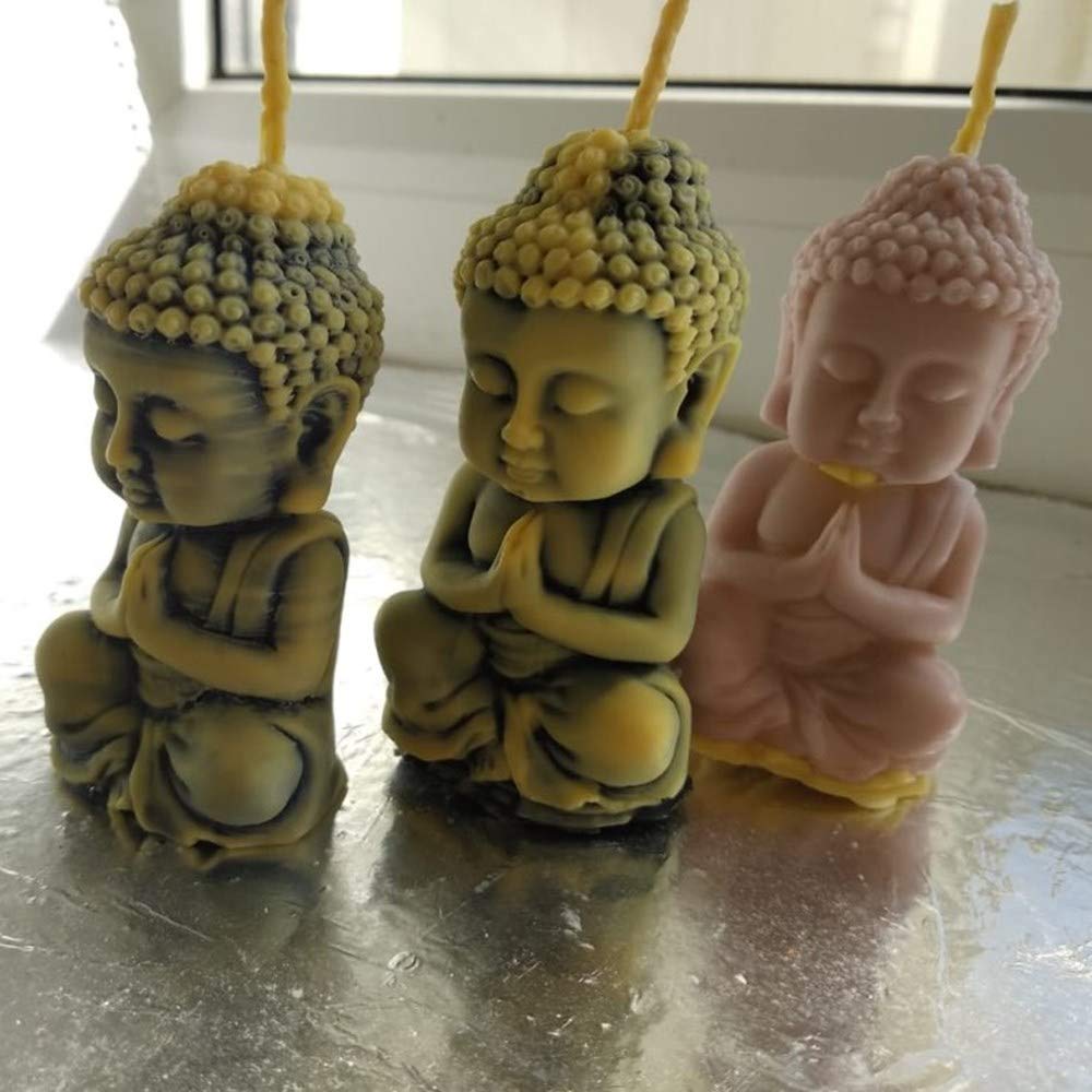 Candle Molds 3D Buddha Silicone Soap Mold DIY Craft Handmade