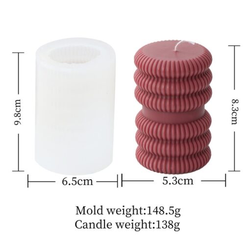 Cylindrical Tall Pillar Candle Molds
