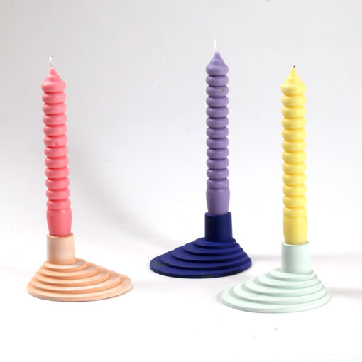 Twisted Taper Candles Silicone Mold
