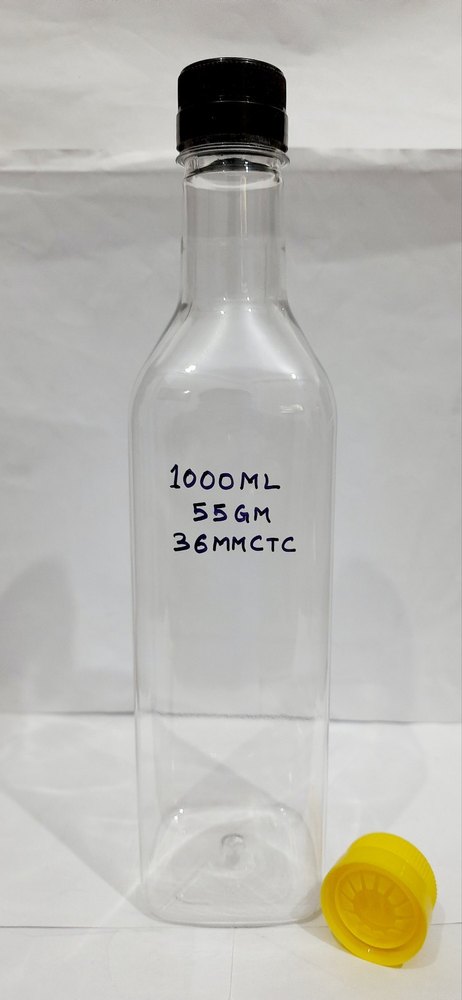1000 ml PET Square Edible Oil Bottle