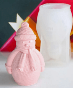 Christmas Snowman Candle Mold