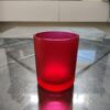 Red Color Frosted Glass Jars