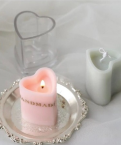 Heart Pillar Polycarbonate Candle Mold
