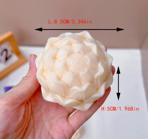 3D Lotus Shaped Soap Silicone Mold