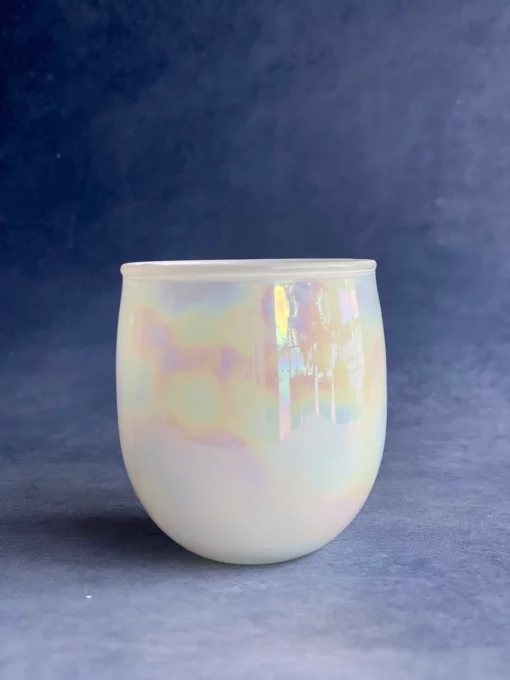 White Glass Jar