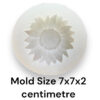 sunflower candle mould