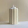 Pillar Crinkle Silicone Candle Mold