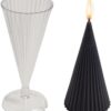 Striped Conical Candle Mold