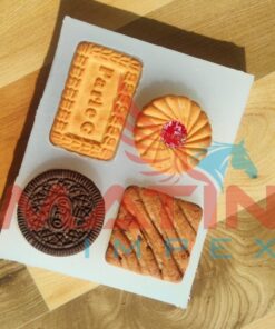 4 Cavity Cookie Biscuit Silicone Mold