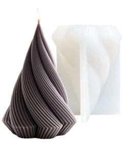 Spiral Cone Shape Column Candle Mold