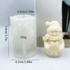 santa candle mould