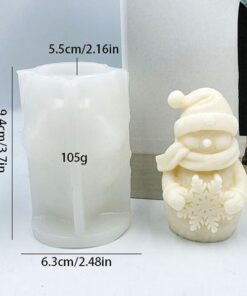 santa candle mould