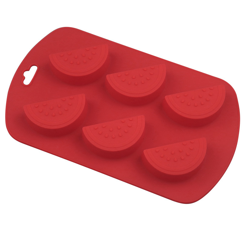 Vedini 6 Cavity Watermelon 3D Bakeware Mold Friut Shape Mold