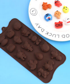 Vedini 15 Cavity animal chocolate mold silicone jelly pudding handmade soap mold ice tray cartoon JKB 1039