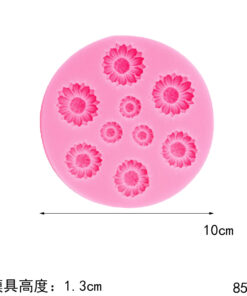 Vedini 9 Cavity Flower Fondant silicone mold chocolate flower decoration cake mold JKB 5073