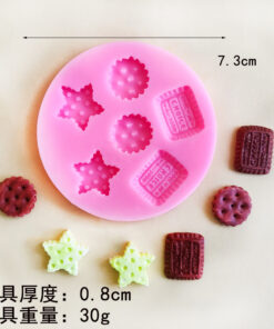 Vedini 6 cavity Mini ice cream biscuits chocolate cake silicone mold JKB 5068