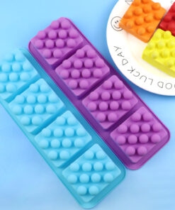 Vedini 4 square massage brush silicone soap mold oval massage soap mold JKB 1032